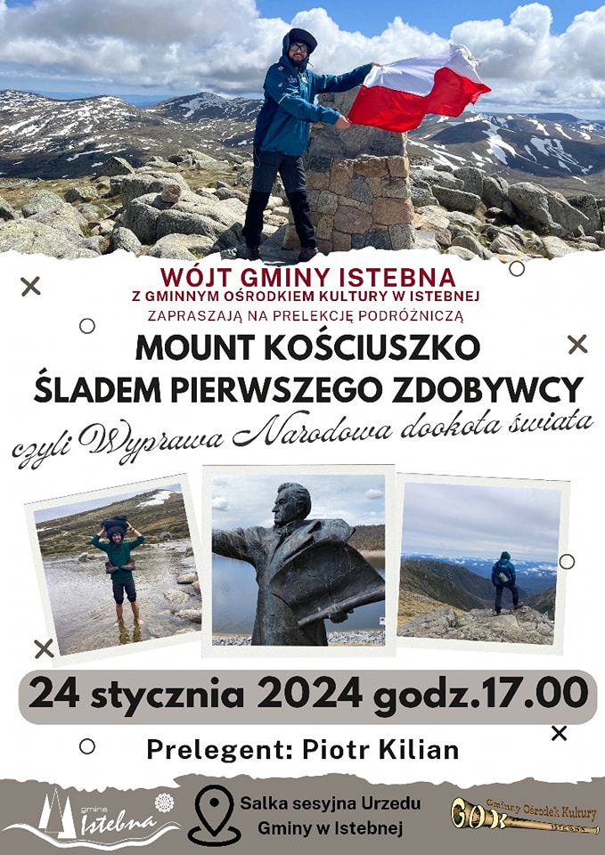 Plakat - spotkanie z podróznikiem Plakat - spotkanie z podróznikiem
