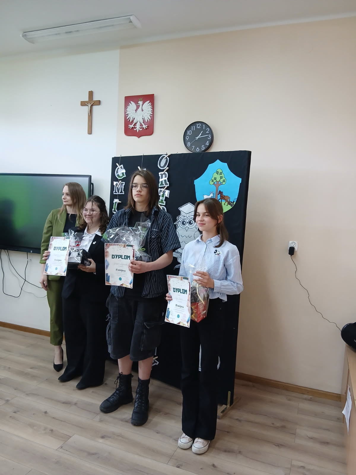 Gminny Konkurs Ortograficzny 2026 laureaci konkursu ortograficznego w kl. 8