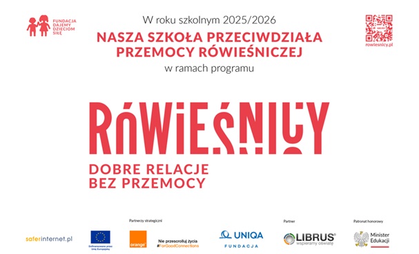 plakat informacyjny programu Rówieśnicy