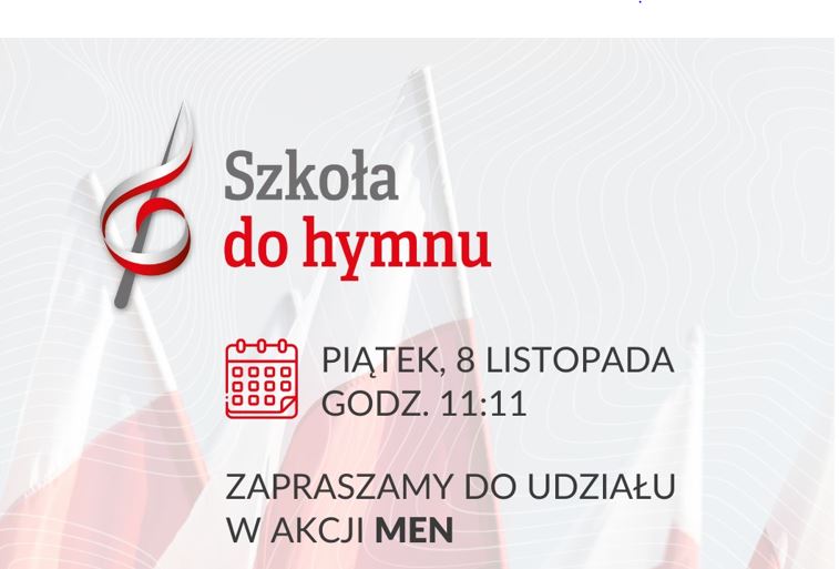 plakat szkoła do hymnu